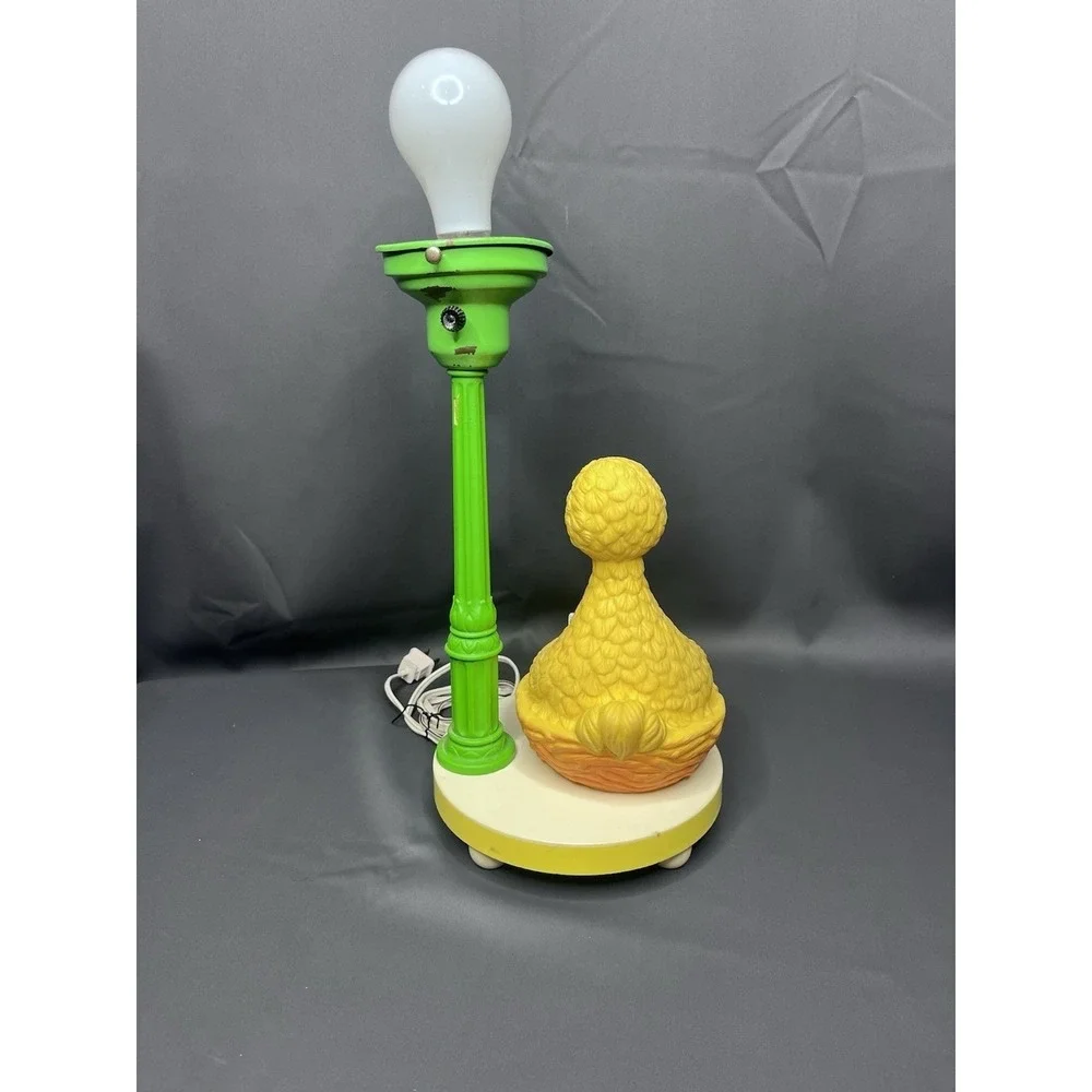 VTG Working Sesame‎ Street Big Bird Table Lamp 1970s 1980s Nursery Lamp.